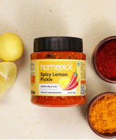 Delicious, tangy and teekha, Homepick's spicy lemon pickle will elevate your meals