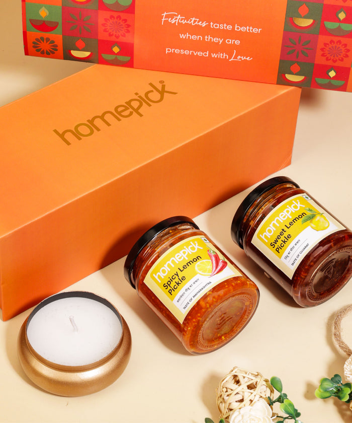 Two jars of jam and a candle 