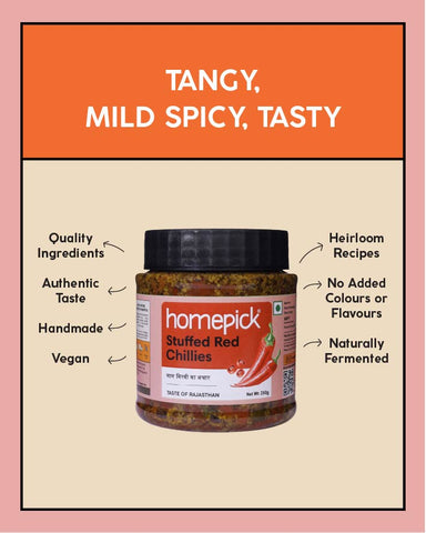 Stuffed Red Chillies