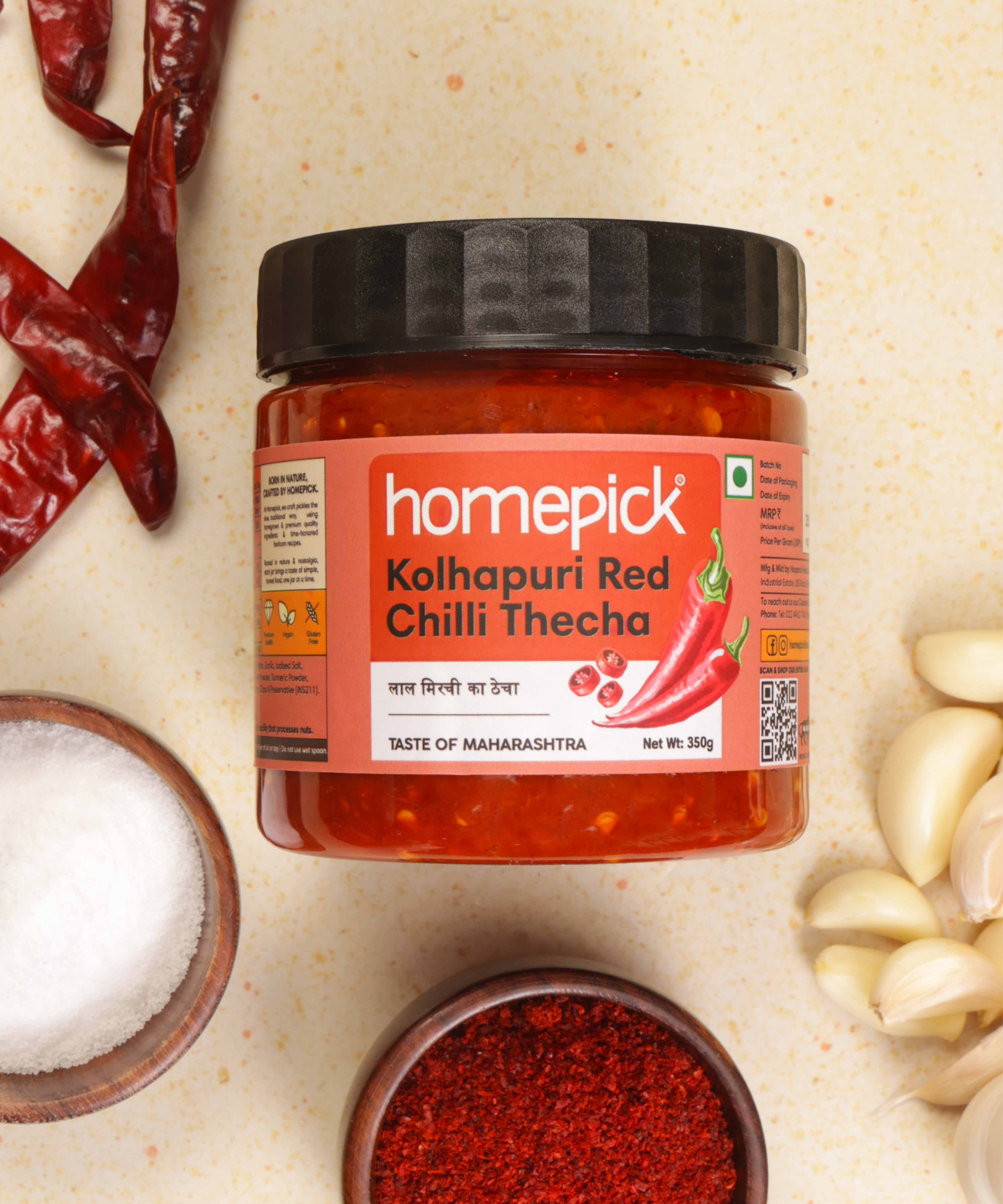 Chilli Techa Buy Kolhapuri Red Chilli Thecha Online | Handcrafted Maharashtrian ...